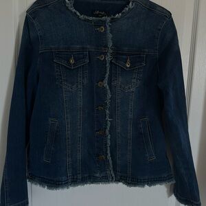 Women's Fray Edge Jean Jacket